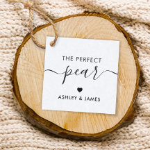 Perfekter Pear-Tag, Wedding-Gift-Tag, Kraft