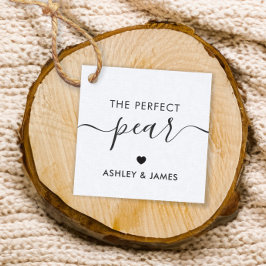 Perfekter Pear-Tag, Wedding-Gift-Tag, Kraft Geschenkanhänger