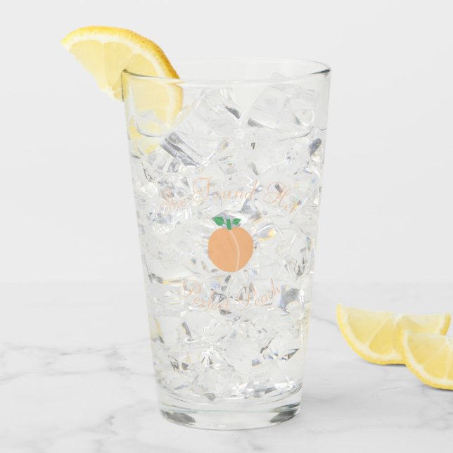 Perfekter Pfirsich-Junggesellinnenabschied Glas (Vorderseite Ice)