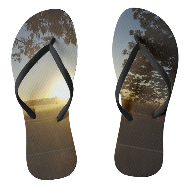 Perfekter Sonnenaufgang Flip Flops (Fußbett)