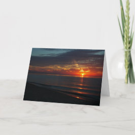 Perfekter Sonnenuntergang über Karte
