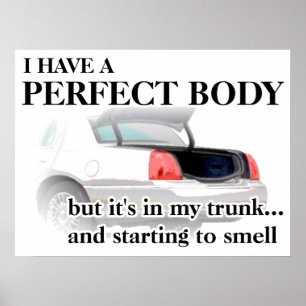 Perfekter Spaß in Trunk Funny Print Poster