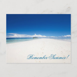 Perfekter Strand am Ozean Postkarte