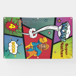 Perfekter Superhero Phantastisches Geburtstags-Fot Banner