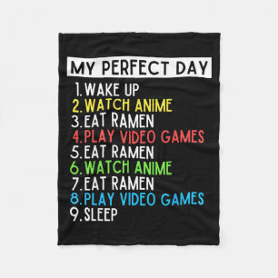 Perfekter Tag Anime Gaming Ramen Liebhaber Lustig Fleecedecke