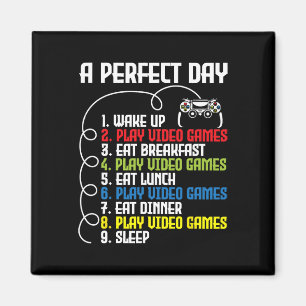 Perfekter Tag - Lustiges Gaming Gamer Videospiel 1 Magnet