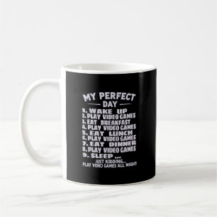 perfekter Tag spielen Videospiele T - Shirt, Gamer Kaffeetasse