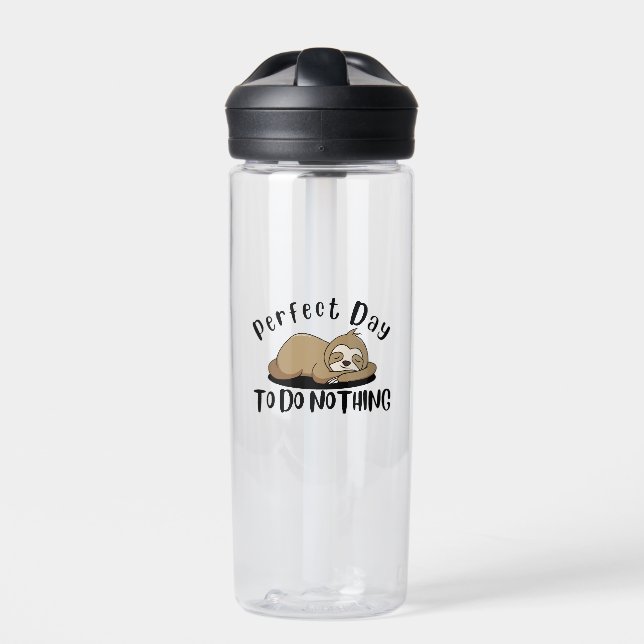 Perfekter Tag, um nichts zu tun Trinkflasche (Vorderseite)