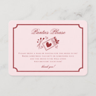 Perfekter Traumpartner - Rosa Slip bitte Begleitkarte