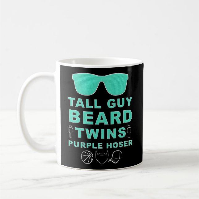 Perfekter Typ Tall Typ Beard Twins Lila Hoser Dud Kaffeetasse (Links)