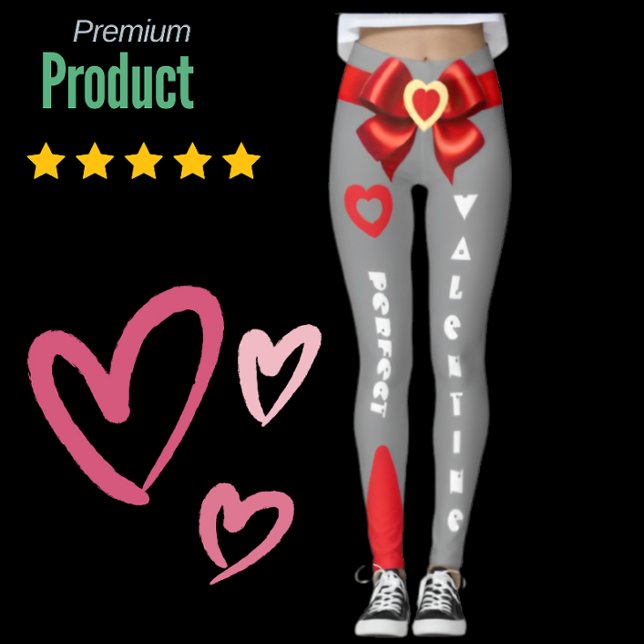 Perfekter Valentingeschenkbogen und eigener Text f Leggings (Von Creator hochgeladen)