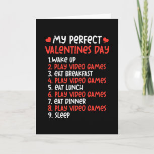 Perfekter Valentinstag Spiel Videospiele Gamer Män Karte