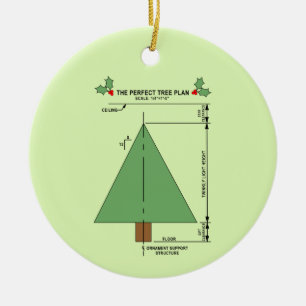 Perfekter Weihnachtsbaum Keramik Ornament
