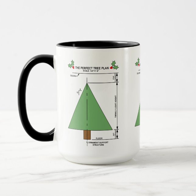 Perfekter Weihnachtsbaum Tasse (Links)