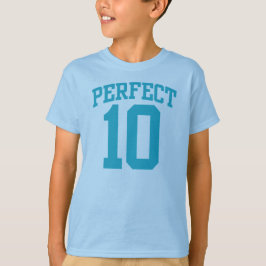 Perfektes 10 VARSITY 10. GEBURTSTAG T-Shirt