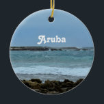 Perfektes Aruba Keramikornament<br><div class="desc">Prachtvolle Ansichten vom Babystrand in Aruba.</div>
