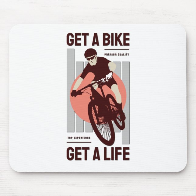 Perfektes Bikerdesign - Bike für ein Leben Mousepad (Vorne)