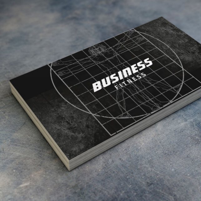 Perfektes Body Grunge Dark Fitness Training Visitenkarte (Von Creator hochgeladen)