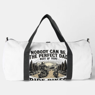 Perfektes Dad Ride Bikes Vintage Biker-Shirt-Desig Duffle Bag