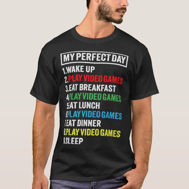 Perfektes Day-Gamer-Geschenk für Teen Boys-Videosp T-Shirt (Vorderseite)
