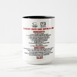 Perfektes Geschenk/Blueberry Weißer Choco Muffin i Tasse