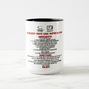 Perfektes Geschenk/Blueberry Weißer Choco Muffin i Tasse