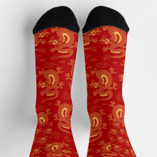 Perfektes Geschenk chinesischer Zodiac Dragon, glü Socken