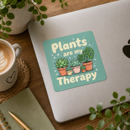 Perfektes Geschenk für Garten- und Pflanzenliebhab Quadratischer Aufkleber
