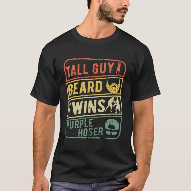 Perfektes Geschenk für Kinder Typ-Tall Typ Bart Tw T-Shirt (Vorderseite)