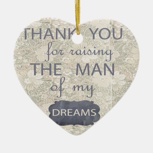 Perfektes Geschenk für Schwiegermutter Keramik Ornament (Vorne)