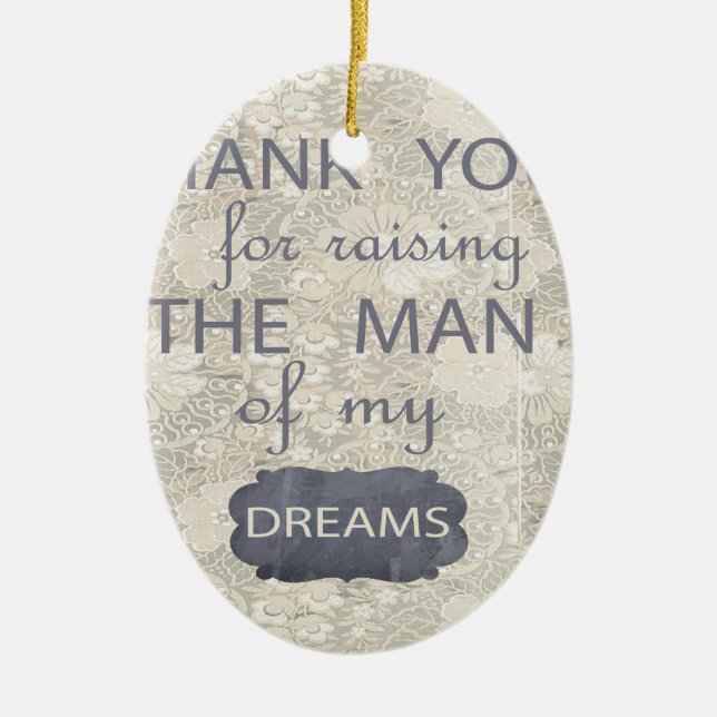 Perfektes Geschenk für Schwiegermutter Keramik Ornament (Vorne)