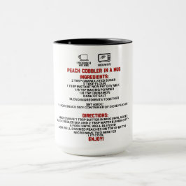 Perfektes Geschenk/Pfirsichschmuck in einer Tasse