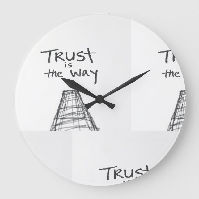 PERFEKTES GESCHENK POR JEMANDEM MIT LEBENSZWECK GROßE WANDUHR (Vorderseite)