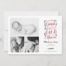 Perfektes Geschenk Weihnachten Geburtserklärung