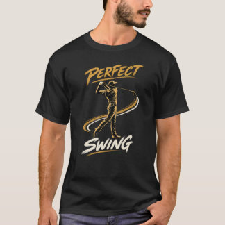 Perfektes Golfschlag-Spieler-T-Shirt T-Shirt