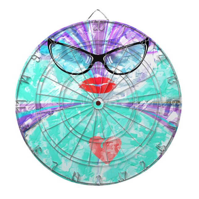 Perfektes Herz Dartscheibe (vorne)