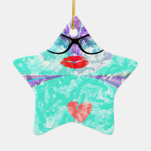 Perfektes Herz Keramikornament