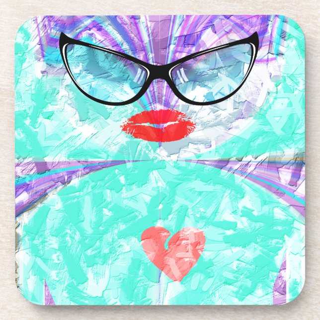 Perfektes Herz Untersetzer (Vorderseite)