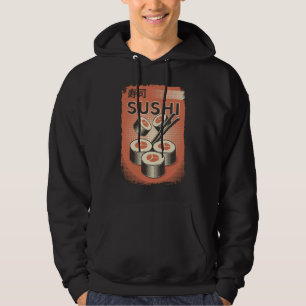 Perfektes japanisches Sushi-Essen Vintage-Design Hoodie