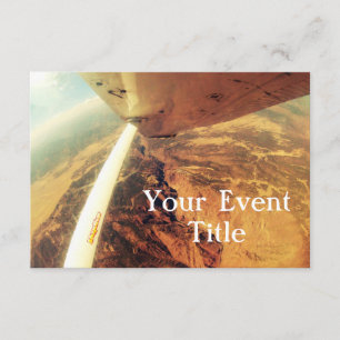 perfektes kleines Flugzeug des Fotos skydive Einladung