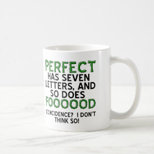 Perfektes Lebensmittel Lustiger Becher oder Reiseb Tasse