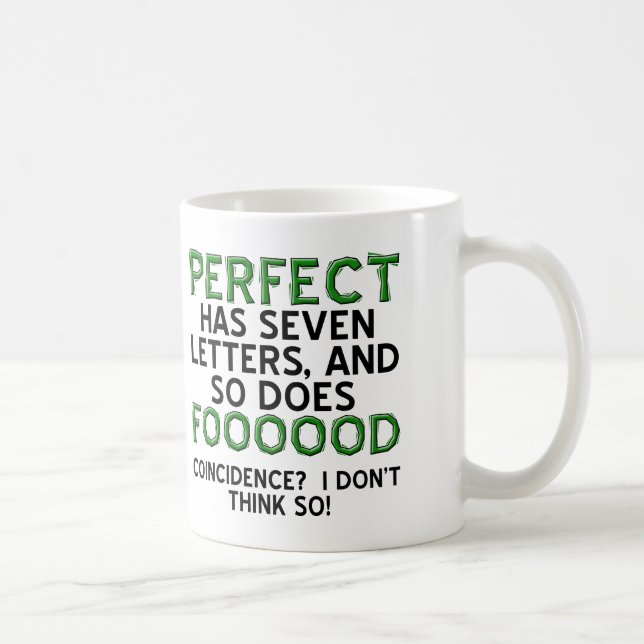 Perfektes Lebensmittel Lustiger Becher oder Reiseb Tasse (Rechts)