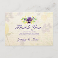 Perfektes lila Stiefmütterchen dankt Ihnen Karten