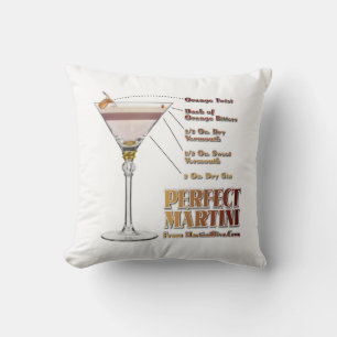 Perfektes Martini-Cocktail-Rezept Kunst Kissen