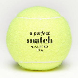 Perfektes Match Personalisierte Wedding Tennis Bal Tennisbälle