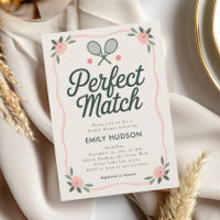 Perfektes Match Tennis Brautparty