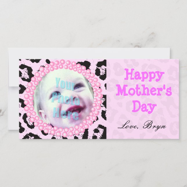 Perfektes Muttertagsgeschenk Rosa Gesichtsrahmen - (Vorderseite)