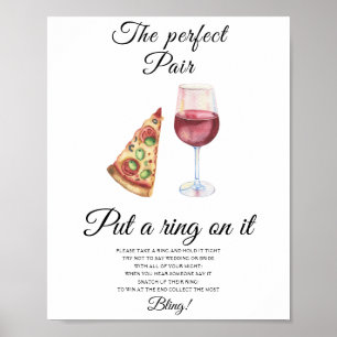 Perfektes Paar Brautparty - Lege einen Ring drauf  Poster