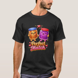 Perfektes Paar Erdnussbutter und Gelee Süßes Pärch T-Shirt