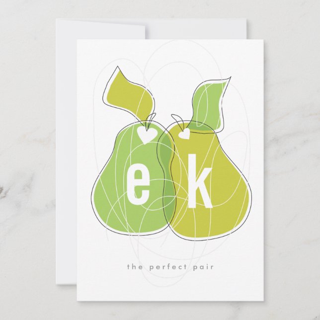 Perfektes Paar Save the Date (Vorderseite)